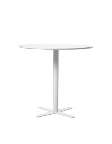 Mesa de cocina redonda KALAMI 80, lacada blanco