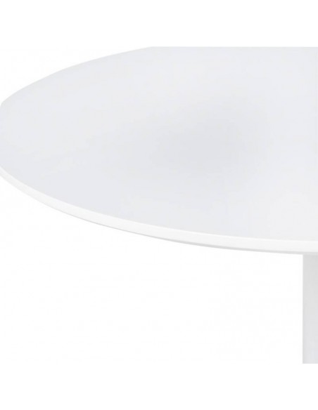 Mesa de cocina redonda KALAMI 80, lacada blanco