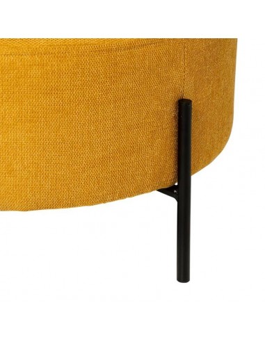 Puff redondo CAMILO 60, tapizado en tela...