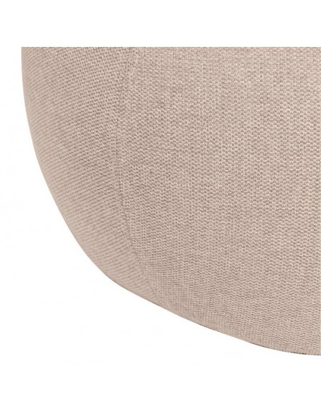 Puff oval JASON 50 tela beige