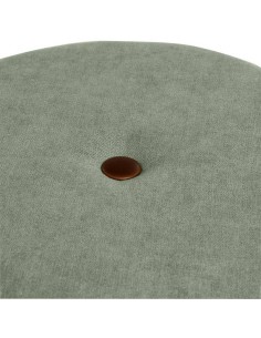 Puff redondo KENNY 44, tecido menta com alça e botão 2