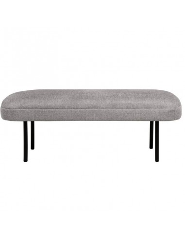 Banqueta MARSELLA 119 x 43, tela gris y metal...