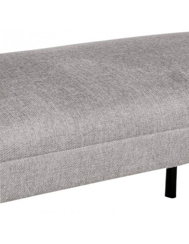 Banqueta MARSELLA 119 x 43, tela gris y metal...