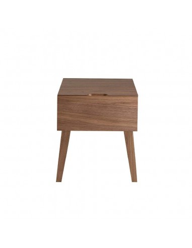 Mesa de cabeceira sonho 45x40, madeira nogueira