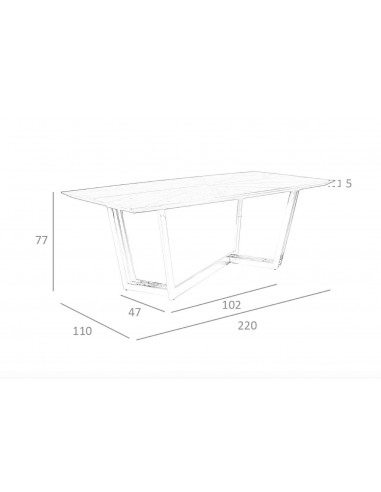 Angel Cerdá 1097, mesa comedor 220 x 110,...