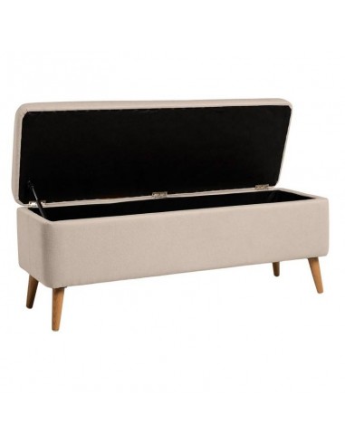 Banqueta con almacenaje ZURICH 120 x 42, tela...