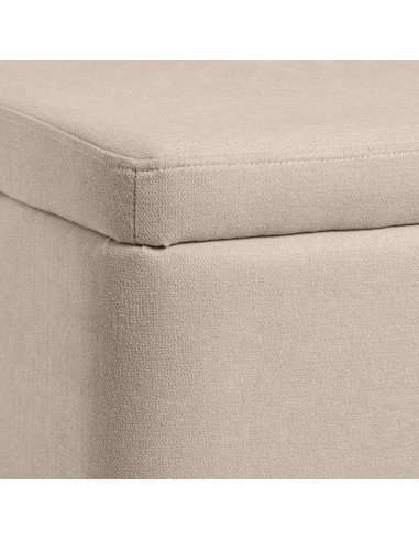 Banqueta con almacenaje ZURICH 120 x 42, tela...