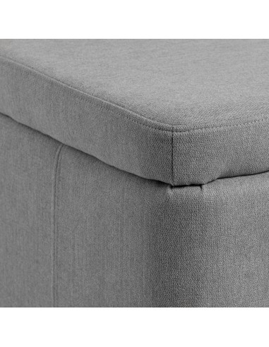 Banqueta con almacenaje ZURICH 120 x 42, tela...