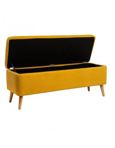 Banqueta con almacenaje ZURICH 120 x 42, tela...
