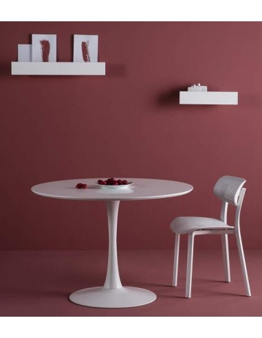 MESA Redonda ODA 110, insipirada E. Saarinen, BRANCO