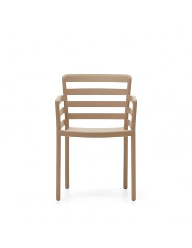 Silla con brazos de plástico para exterior...