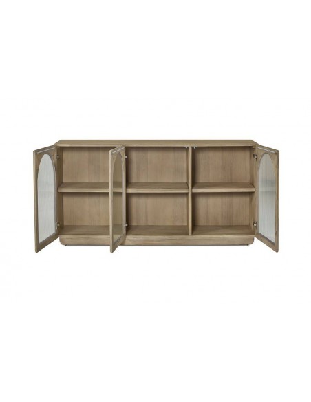Aparador 3 puertas CATANIA 160 x 45, madera natural.