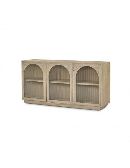 Aparador 3 puertas CATANIA 160 x 45, madera natural.