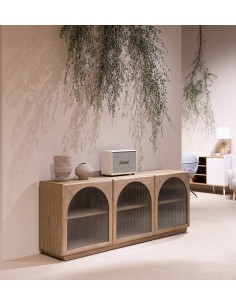 Aparador CATANIA 200 x 45, madera natural 3 puertas. 2
