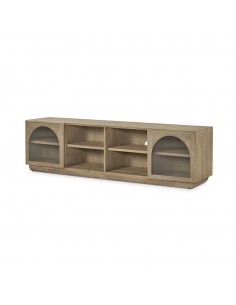 Mueble TV CATANIA 200 x 45, madera natural.