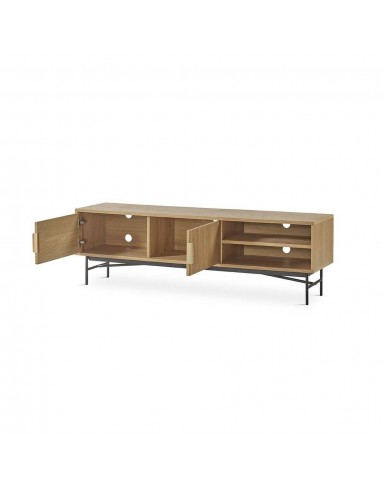 Mueble TV REUS 160 x 40, madera natural y metal...