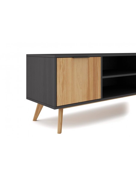 MUEBLE DE TV LAVIS 140 x 40, PINHO e BOCAMINA CERA.
