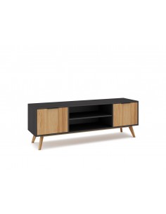 MUEBLE TV LAVIS 140 x 40, PINO y BOCAMINA CERA