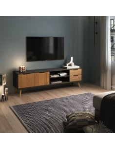 MUEBLE TV LAVIS 180 x 40, PINO BOCAMINA CERA. 2