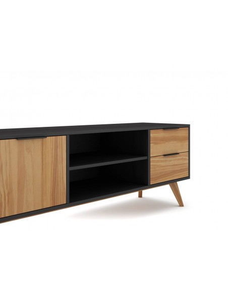 MUEBLE DE TV LAVIS 180 x 40, PINHO BOCAMINA CERA.