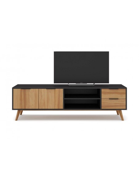 MUEBLE TV LAVIS 180 x 40, PINO BOCAMINA CERA.