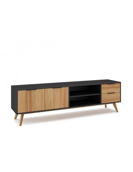 MUEBLE TV LAVIS 180 x 40, PINO BOCAMINA CERA.