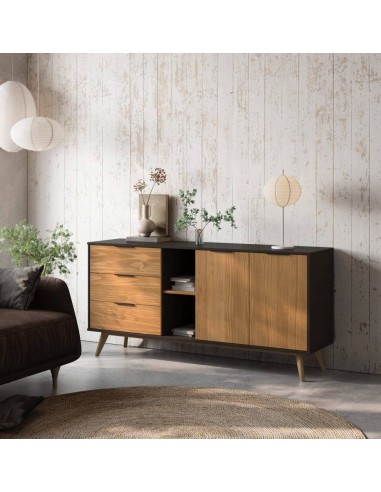 APARADOR LAVIS 165 x 40, PINO BOCAMINA CERA.