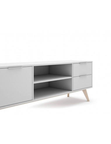 MUEBLE TV CAMPUS 180 x 40, BLANCO y pino CERA...