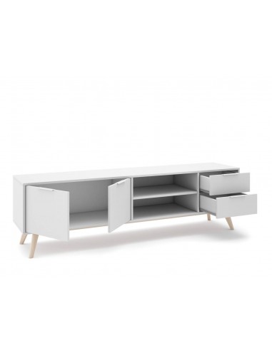 MUEBLE TV CAMPUS 180 x 40, BLANCO y pino CERA...