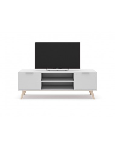 MUEBLE TV CAMPUS 140 x 40, BLANCO y pino CERA...