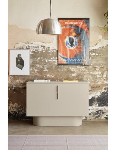 Teulat COMODA TOTEM 100 x 45, MDF lacado cor areia. 2