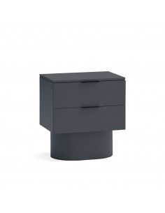 Teulat mesita minimalista TOTEM 50x35, MDF lacado gris...