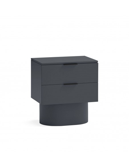 Teulat mesita minimalista TOTEM 50x35, MDF lacado gris antracita.