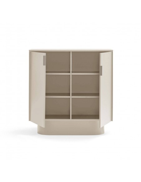 MÓVEL AUXILIAR TEULAT TOTEM 110x45, MDF lacado COR AREIA.