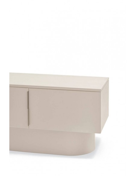 Teulat Mueble de TV TOTEM 200x45. MDF lacado color arena.