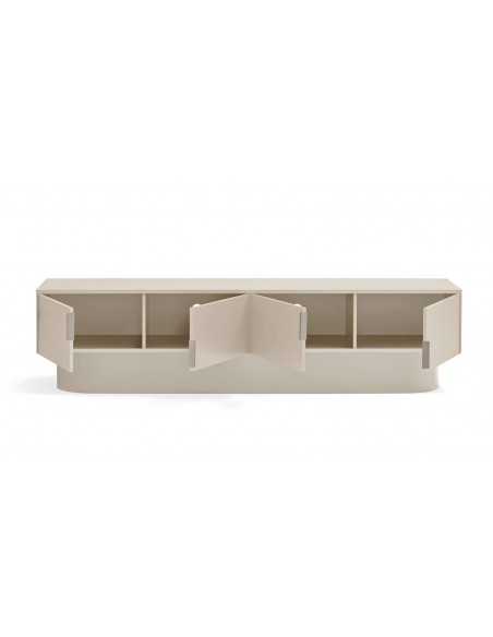 Teulat Mueble de TV TOTEM 200x45. MDF lacado color arena.