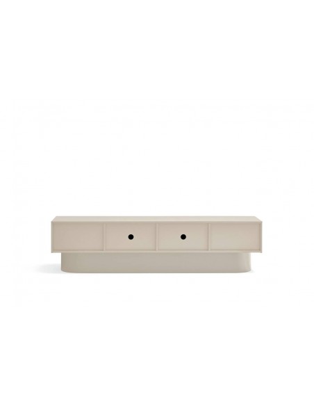 Teulat Mueble de TV TOTEM 200x45. MDF lacado color arena.