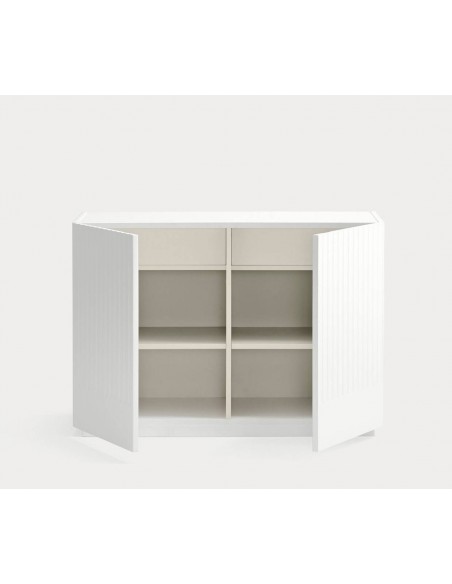 Teulat COMODA DORIC 100 x 48, interior em MDF lacado branco creme.