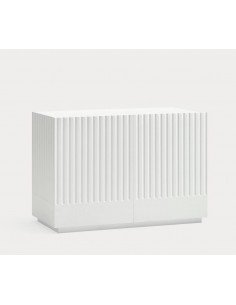Teulat COMODA DORIC 100 x 48. MDF lacado blanco interior...