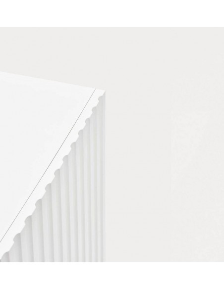 Teulat COMODA DORIC 100 x 48. MDF lacado blanco interior crema.