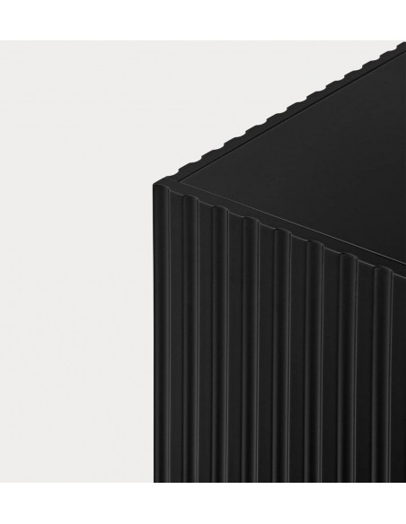 Teulat COMODA DORIC 100 x 48. MDF lacado negro interior antracita.