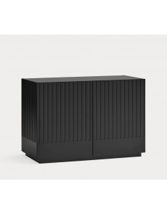 Teulat COMODA DORIC 100 x 48. MDF lacado negro interior...