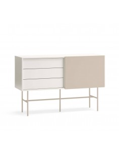 Teulat aparador NUBE 140 x 45, MDF lacado color crema y...