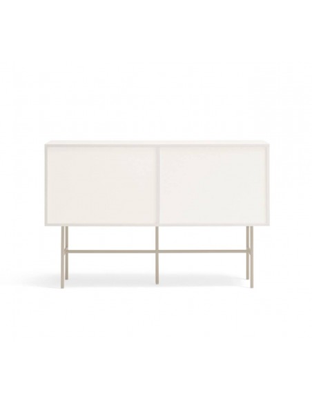 Aparador Teulat NUBE 140 x 45, MDF lacado cor creme e areia.