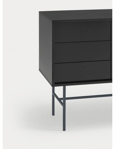 Teulat aparador NUBE 140 x 45, MDF lacado negro...