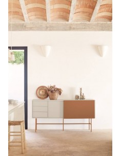 Teulat aparador NUBE 180 x 45, MDF lacado color arena y... 2