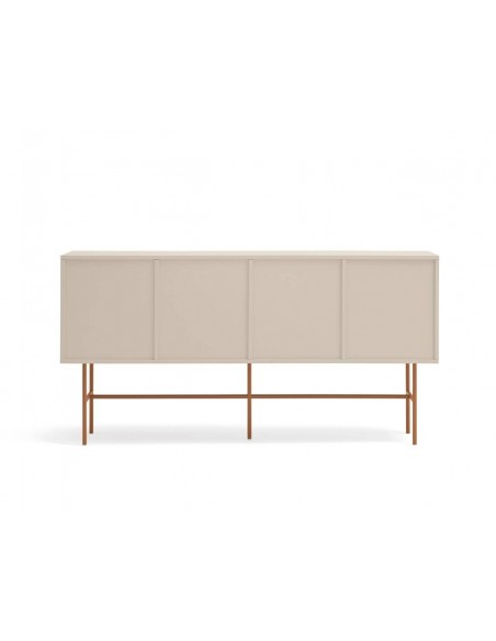 Teulat aparador NUBE 180 x 45, MDF lacado color arena y arcilla.