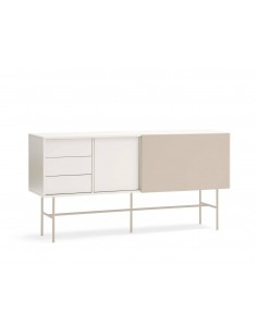 Teulat aparador NUBE 180 x 45, MDF lacado color crema y...