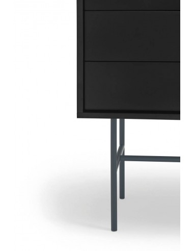 Teulat aparador NUBE 180 x 45, MDF lacado negro...