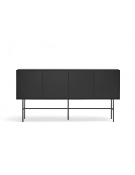Aparador Teulat NUBE 180 x 45, MDF lacado cor preto e antracite.